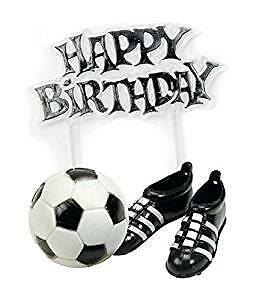 Football Boots Happy Birthday Sign Cake Topper Ebay