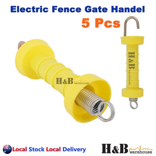 5 Pieces Electric Fence Shock Insulated Fence Plastic Gate Handle Farm Horse Husbandry Heavy Duty Electric Fencing Gate Handles - 15
