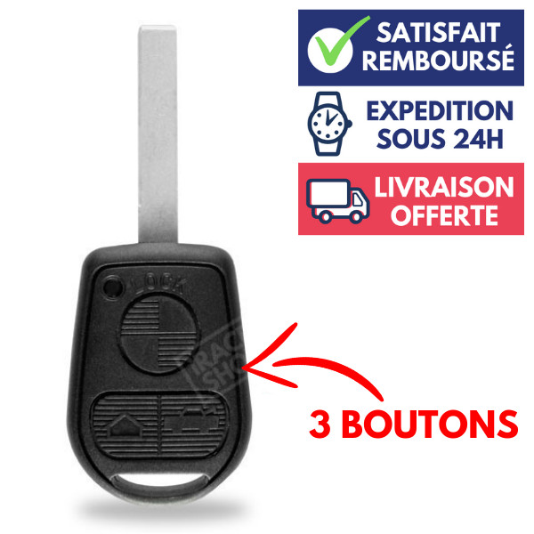 Coque de remplacement clé BMW Z4 boitier plip en ABS renforcé haute durabilité