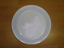 50 EXTRA STRONG Disposable 10"25 CM White Plastic Plates(Suitable For All Party)