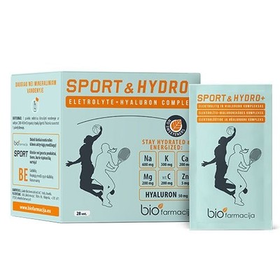 SPORT & HYDRO+ Pulver, 28 Beutel - Für Elektrolyt- und Energiehaushalt Hyaluron