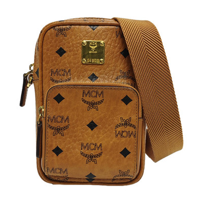 MCM Monogram Print Faux Leather Mini Shoulder Crossbody Phone - Good #16RQ4B2