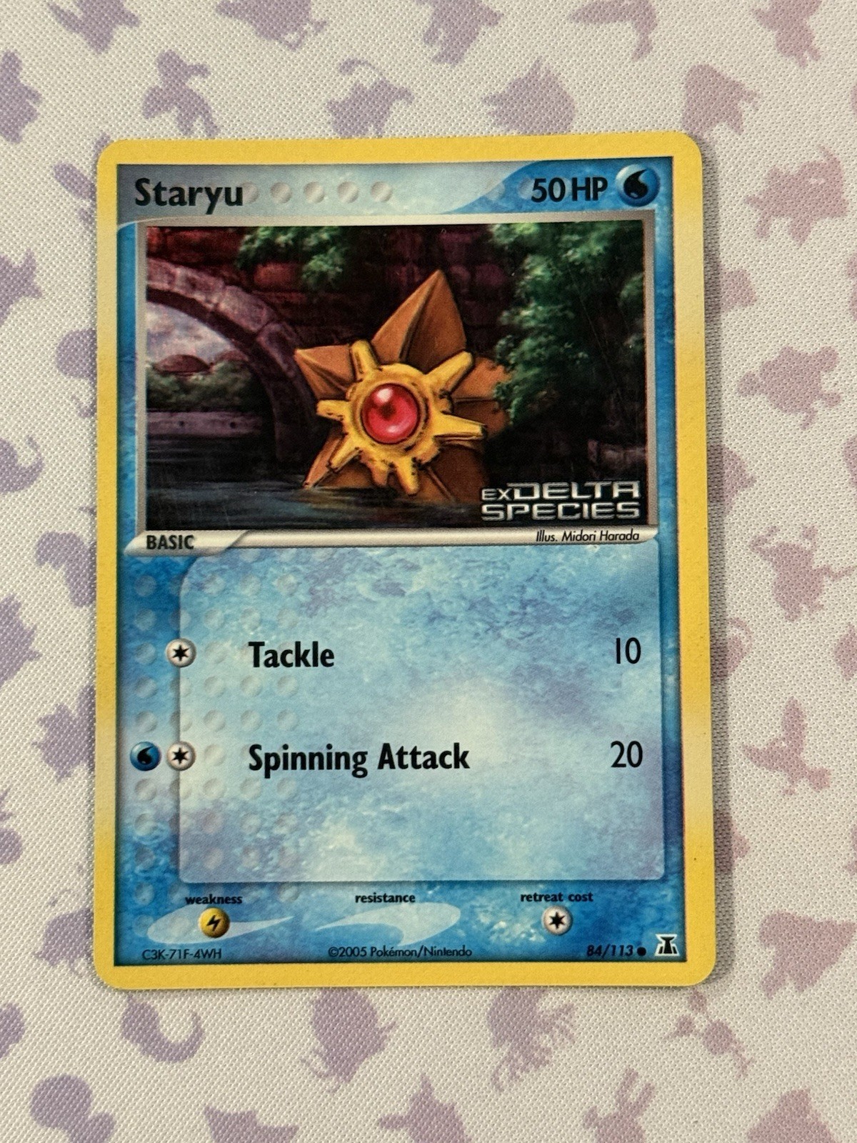 Staryu 84/113 Pokémon Delta Species Stamped Reverse Holo - NM