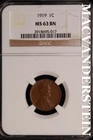 1919 Lincoln Wheat Cent-NGC MS 63 Brown Choice Gem BU No Reserve #SLK916