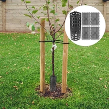5 Pcs Plastic Tree Bark Protector Guard Covers for Trunk and