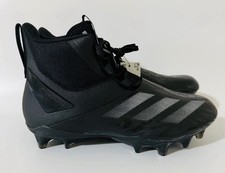 Adidas Men  s 2 ADIZERO Chaos Lineman High Top Black Football Cleats ID9103 NEW