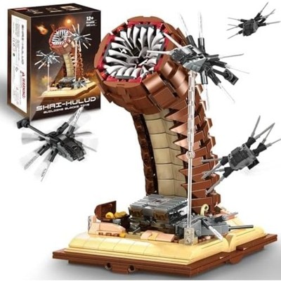 Sandworm Building Blocks Set with Ornithopter, 1688pcs Movie Fan Gift