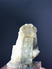 Vivid Green-Blue Aquamarine and Terminated Albite Matrix Specimen - 13 Grams