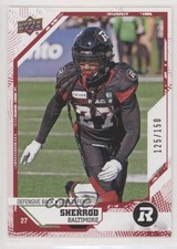 2019 Upper Deck CFL Red 125/150 Sherrod Baltimore #88 o1h