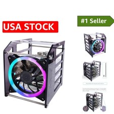 4-Layer Raspberry Pi  Jetson Nano Case with RGB LED Fan for Advanced Projects