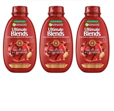 Garnier Ultimate Blends Arganöl & Cranberry Shampoo | 3 x 400ML