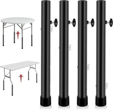 Table Leg Extenders for Folding Tables Straight Bent Leg Heavy Duty Leg Risers