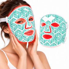 LED Light Therapy Face Mask 8 Light Options Rechargeable Portable