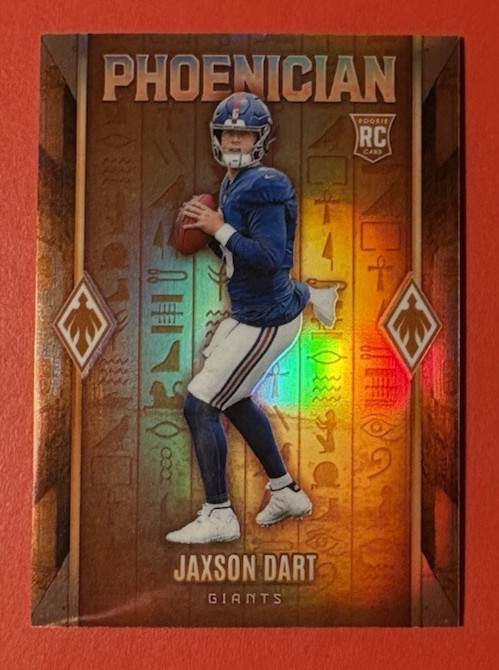 Jaxson Dart Rookie Phoenician 2025 Phoenix Panini 5 Case Hit NFL SP RC Giants NY