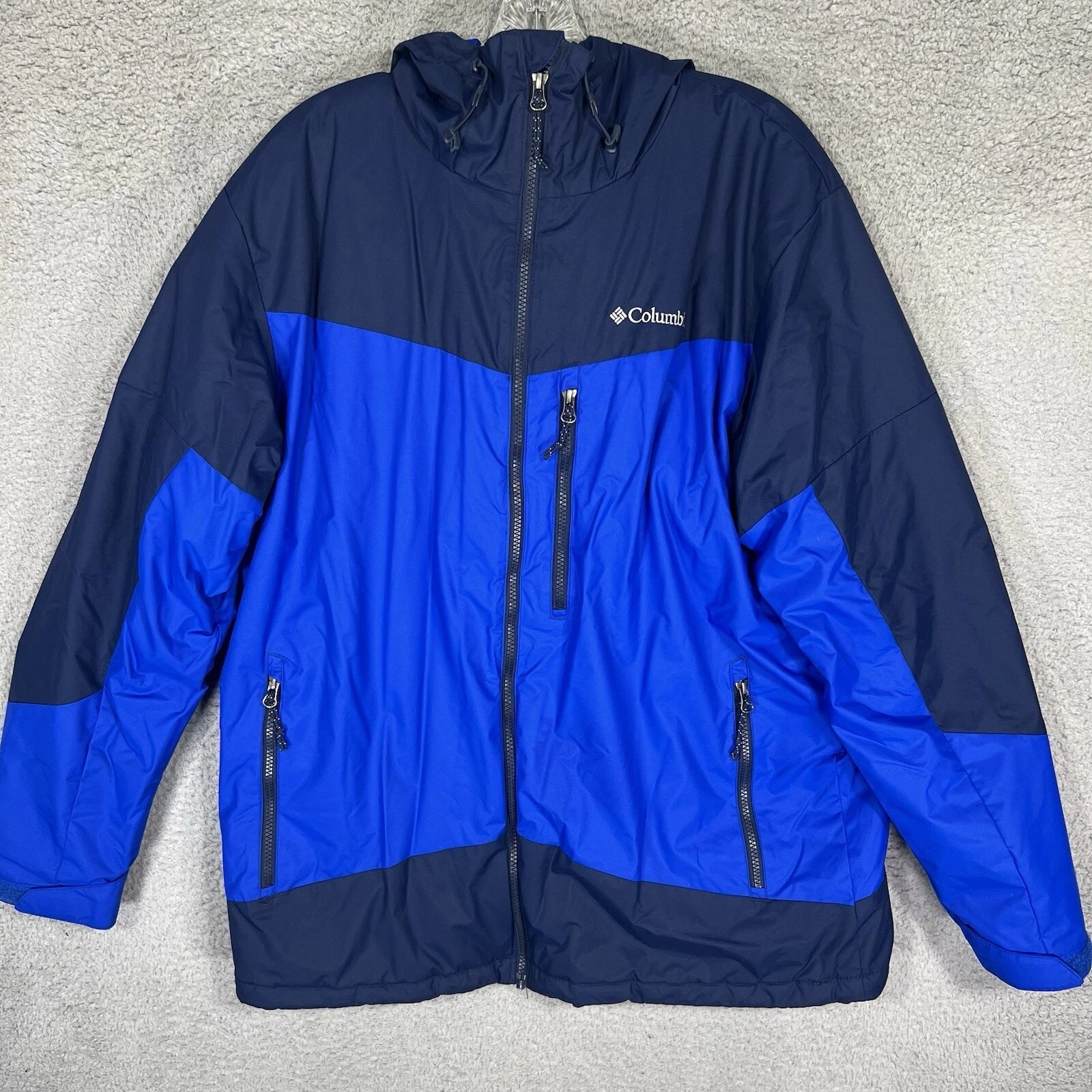Columbia Jacket Mens Large Blue Wister Slope Thermal Coil Insulated Outdoors