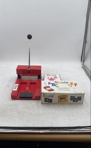Sizzix Red Blue The Little Die-Cutter Lollipop Uppercase Alphabet Set