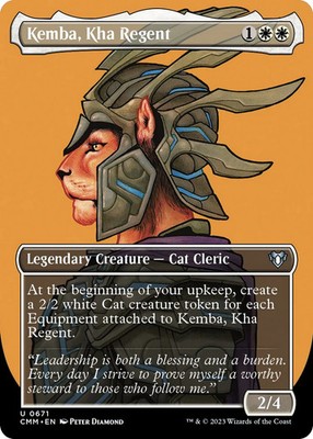 Kemba, Kha Regent (Borderless Profile) [Commander Masters] Near Mint
