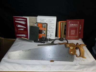 Disston #7 Panel Saw, 10 ppi Cross Cut, 22'', 1896-17, Jointed Sharpened INV 252