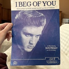 Vintage Elvis Presley Sheet Music “I Beg Of You” 1957