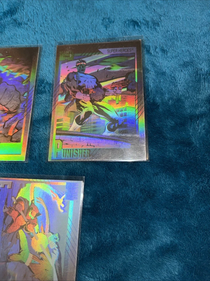 1991 Marvel Comics. Impel Hologram Card Set. All 5. Spider-Man, Hulk, Punisher… - Image 4 of 4