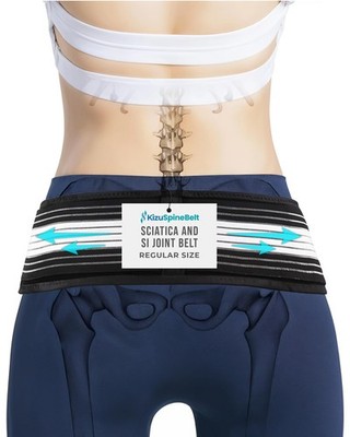 Kizu Relief Belt Sciatica Pain Relief Devices Lower Back Brace, and SI Joint ...