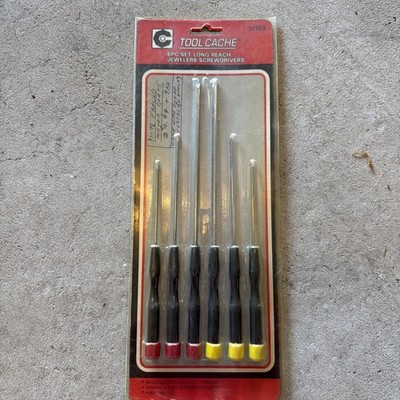 Craftsman 6 Pc Long Reach Jewelers Screwdriver Set High Quality Tools