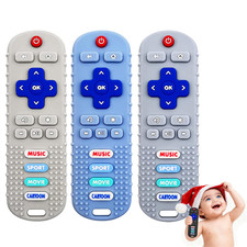 3 Pack Baby Teething Toys-Teether Remote Baby Remote Control Toy for Teething Re