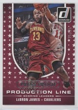 2014 Donruss Production Line Scoring Press Proof Silver 25/25 LeBron James hs9
