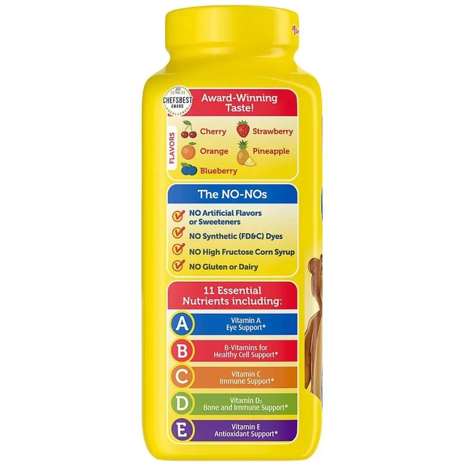 Suplemento dietético multivitamínico L'il Critters Gummy Vites para niños 300 gomitas Foto 4 de 4