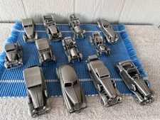 Lot (12) Danbury Mint Diecast Classic Cars of the World Collection Pewter 1:43