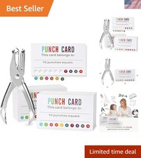 Efficient Reward Punch Cards Pack of 200 - Fun Incentives for Kids  Students