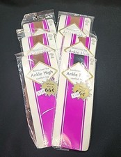 Vintage KMart Ankle High Reinforced Toe Stockings Fits 9-11 NIP NOS 6 Pair