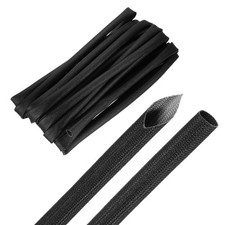 30ft Braided Cable Sleeve, 3/8" Wire Insulation Cord Protector, Black