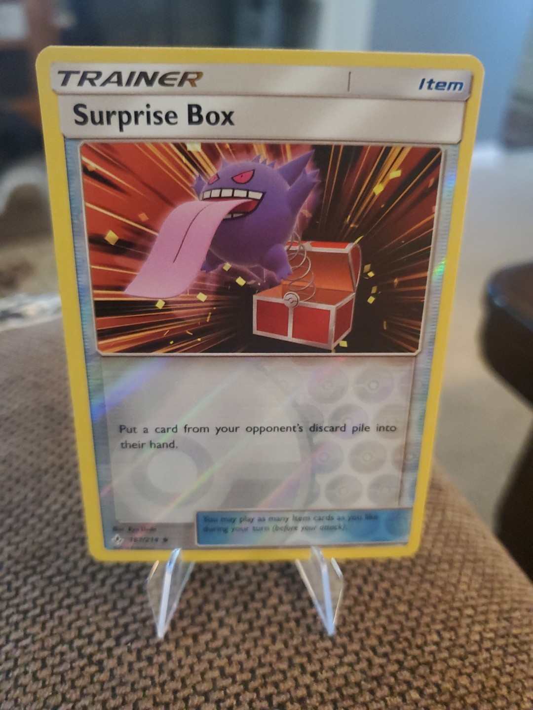 Surprise Box 187/214 NM Reverse Holo Unbroken Bonds Foil Gengar Pokemon Card 