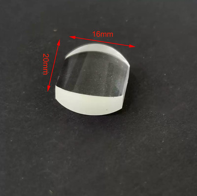 1PC Plano Convex Cylindrical Lens K9 Optical Glass Planoconvex Lens 20x16mm