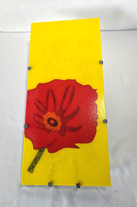 Vintage 1990's IKEA GYLLEN Lamp Poppy Flower Wall Lamp