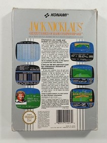 JACK NICKLAUS GOLF NINTENDO NES PAL-B FRA (WITHOUT HOLD - BOX/MANUAL DAMAGE)