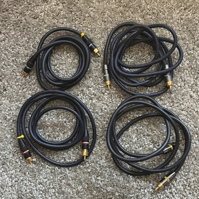 Monster Standard Cables Lot Of 4 Interlink 400 Audio Interconnect Cables 58 -78 