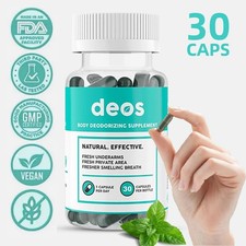 DEOS Integratore Deodorante Interno - Deodorante Corpo Completo 30 Capsule