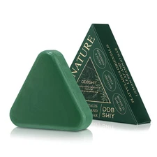 Nature Green Triangle Shampoo Bar usman-grass Shampoo Soap Strengthens Hair 120g