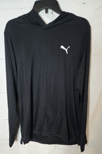 Puma Hoodie Pullover Herren Gr. M Regular Fit feuchtigkeitsableitend Performance schwarz