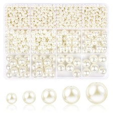 1228pcs Pearl Beads for Jewelry Making Pearl Beads for Bracelets Pearl Beads for