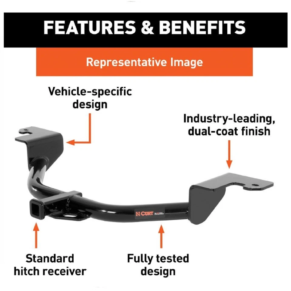 Curt Class 1 Trailer Hitch 110543 for 1998-2005 Volkswagen Passat Sedan / Wagon Foto 2 de 4