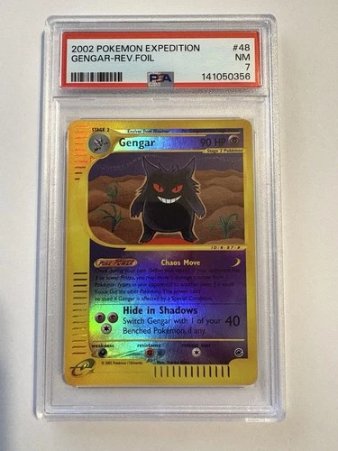 Pokémon Expedition Base Set Gengar 048/165 Rare Reverse Holo PSA 7 English