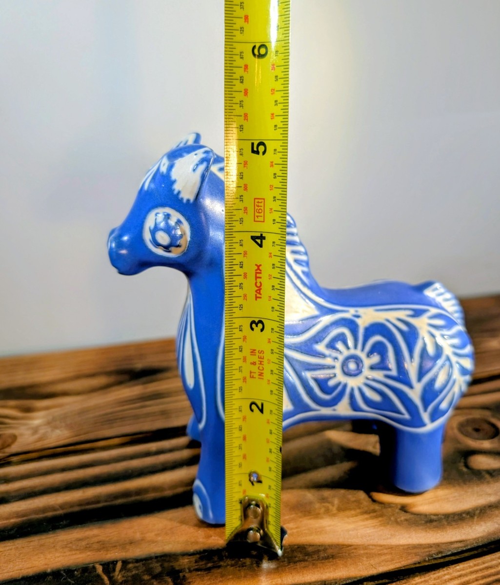 Vintage Pablo Zabal Chile Art Pottery Clay Horse Figurine 5 1/4