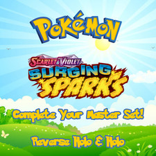 Pok mon - Surging Sparks - Reverse Holo  Holo Master Set - Pick Your Card