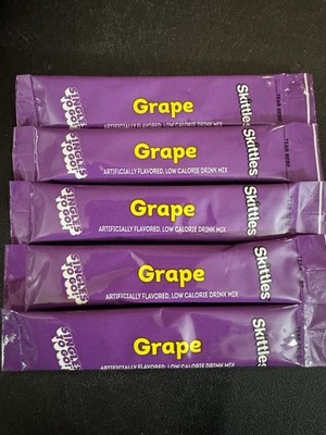 50 Packets of Sugar Free Skittles Grape Flavor Drink Mix