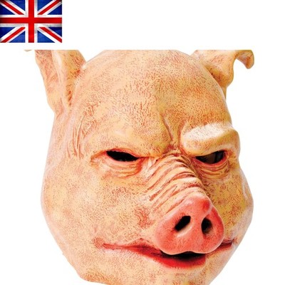 Durable and Comfortable Pink Pig Mask for Spooky Events & Halloween Fun