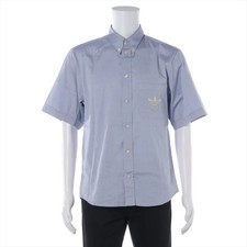 Gucci x Adidas Cotton Shirt 44 Men's Blue 701360 There is dirt around the neck