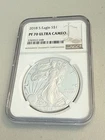 2018-S Proof $1 American Silver Eagle NGC PF70 Ultra Cameo Brown Label